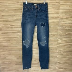 J. Crew Distressed Toothpick Jeans